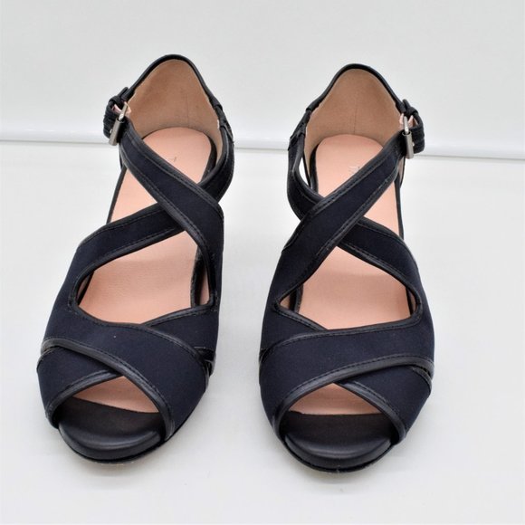 Taryn Rose Wedge Sandal Navy - Picture 3 of 12